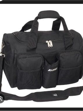 Everest Black Duffel Bag New 16 x 10.5 x 11 - 32L